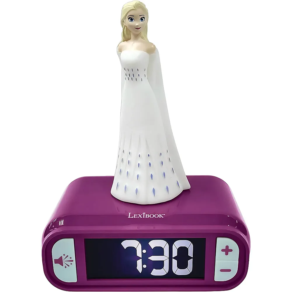 Lexibook Disney Frozen Wecker mit 3D Nachtlicht-Figur und besonderen Klingelt�nen