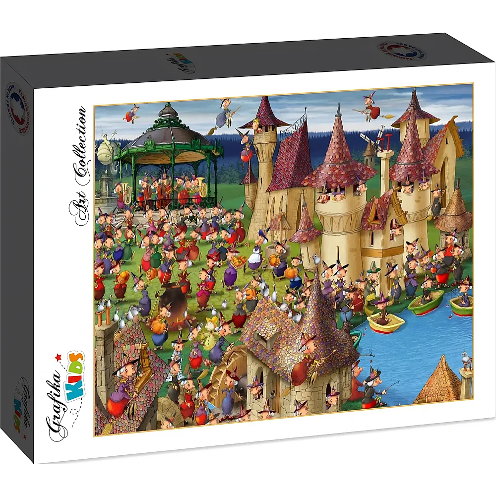 Grafika Puzzle Art Collection Franois Ruyer Grafika Kids Hexenfeier im Schloss - 24 Teile
