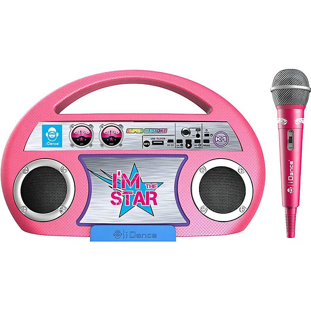 iDance Karaoke K1 Pink | Mikrofone