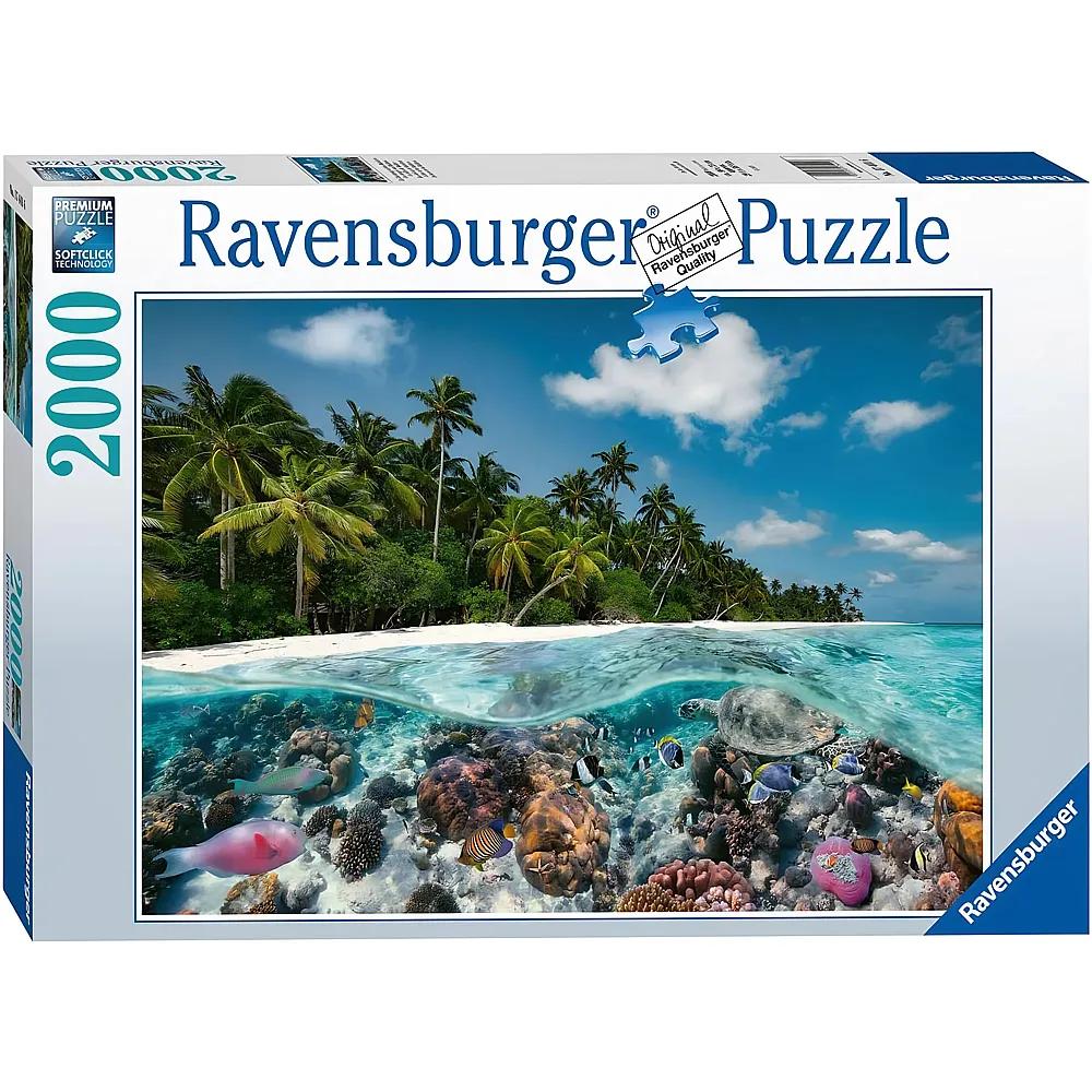 Ravensburger Puzzle Ein Tauchgang auf den Malediven 2000Teile