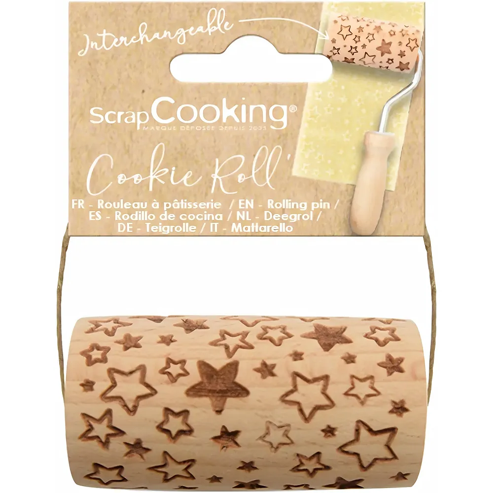 ScrapCooking Teigrolle gepr�gt, Stern