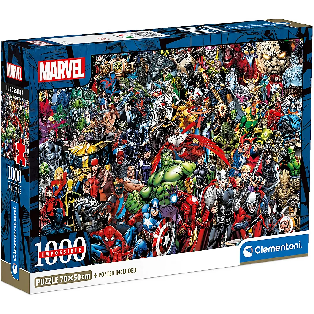 Clementoni Puzzle Avengers Impossible Marvel Universe 1000Teile