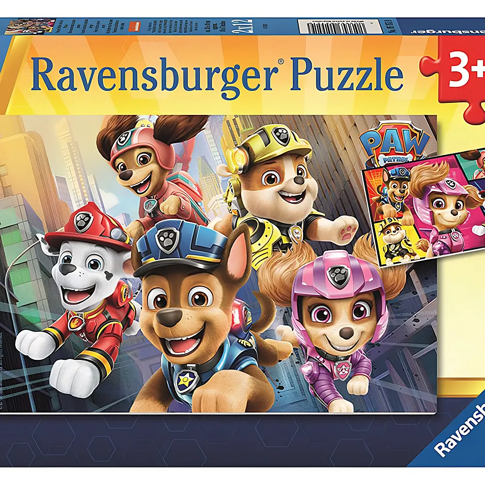 Ravensburger Puzzle Paw Patrol Unsere Helfer auf vier Pfoten 2x12