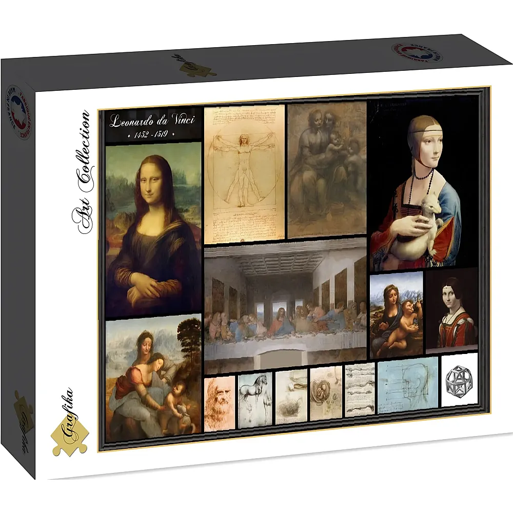 Grafika Puzzle Art Collection Leonardo da Vinci - Collage - 2000 Teile