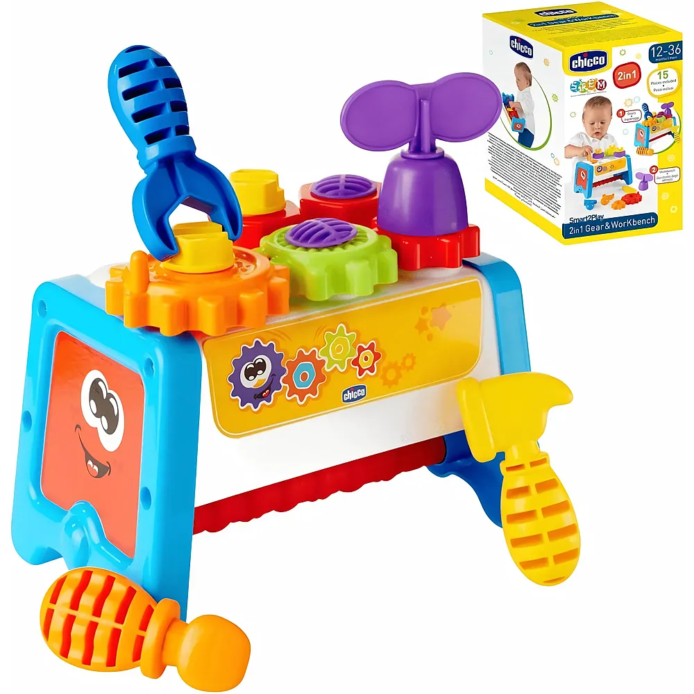 Chicco 2in1 Werkzeugkasten | Lernspielzeug