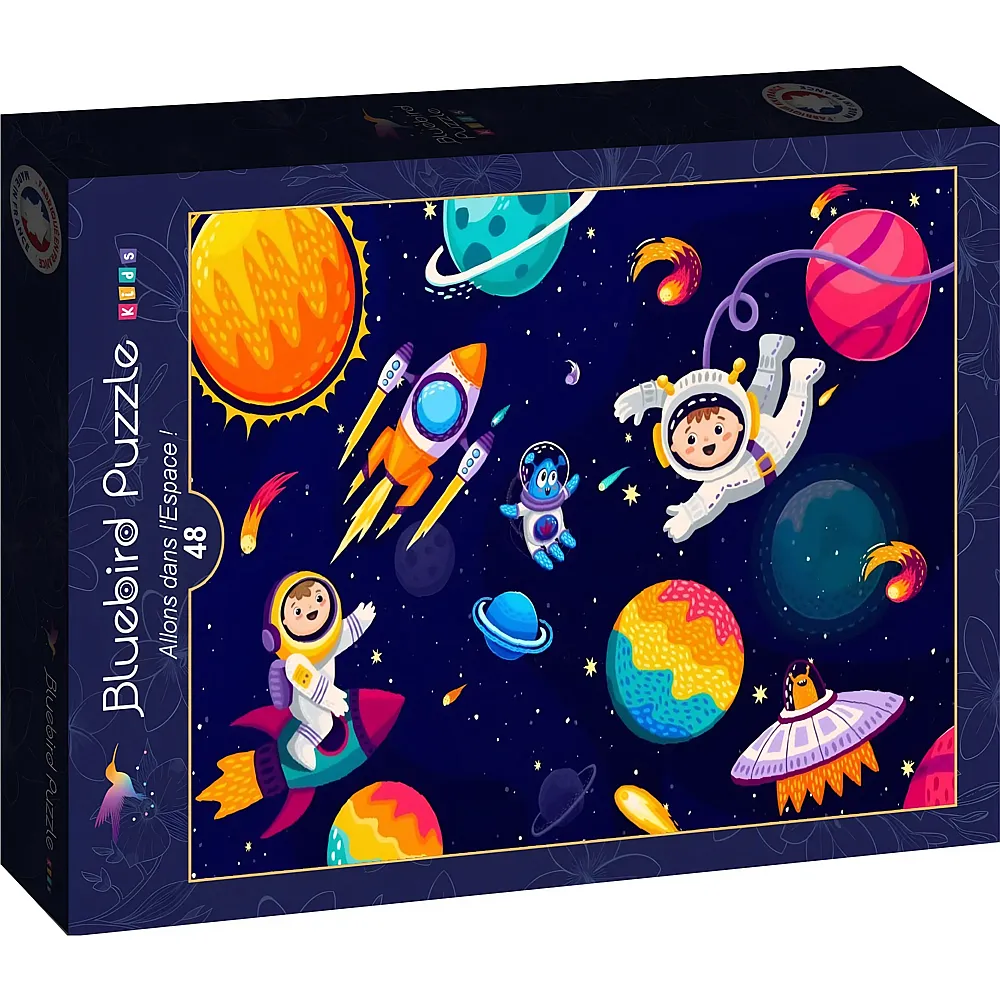 Bluebird Puzzle Lass uns ins All fliegen - 48 Teile