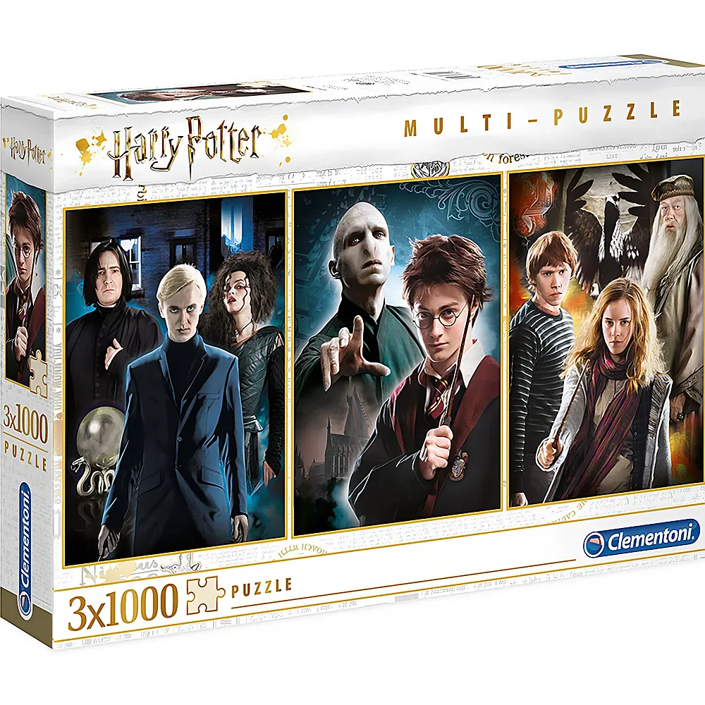 Clementoni Puzzle High Quality Collection 3er Set Harry Potter 1000Teile