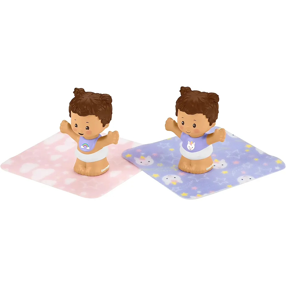 Fisher-Price Mattel  GKY44 Little People  Snuggle Twins  Unicorn Twins  Set mit 2 Little People Figuren