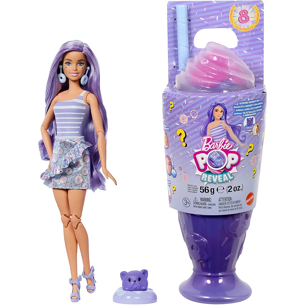 Barbie Pop Reveal Set aus Modepuppe und Zubeh�r Violett