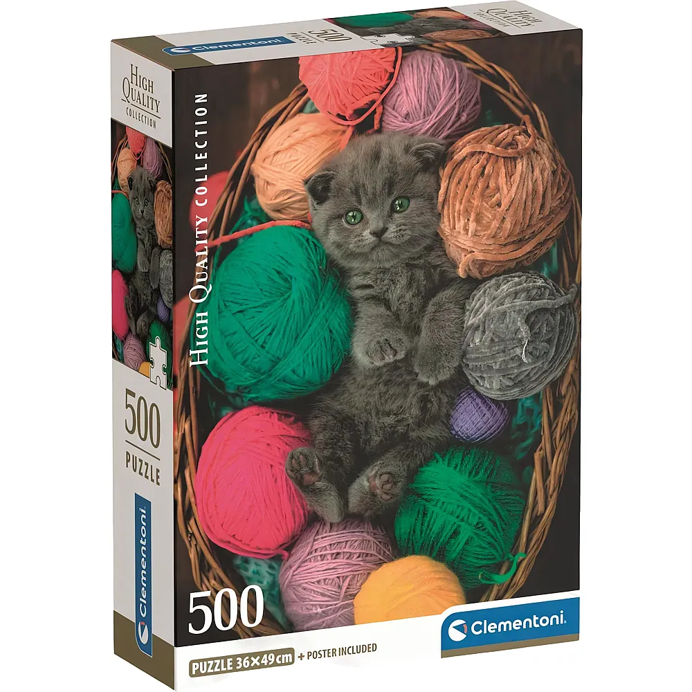 Clementoni Puzzle Fluffy Kitten - 500 Teile