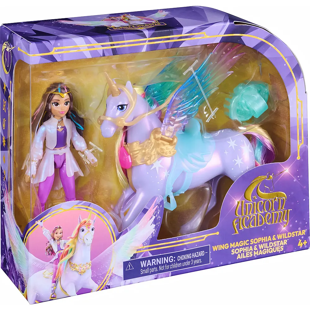 Spin Master Unicorn A. Wing Sophia&Wildstar Wing Magic Small Doll & Unicorn