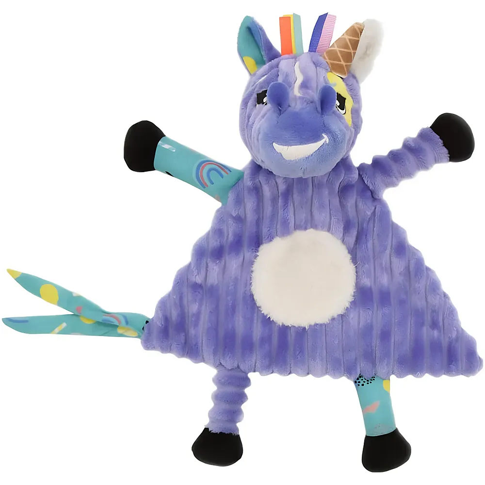 Les D�glingos Kuscheltier Baby Kiprokos Das Zebra  superweicher Cordstoff  Geschenkidee  ab Geburt  28 cm  Violett