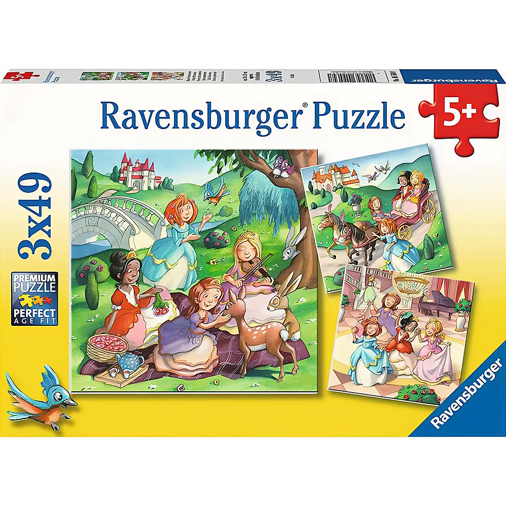 Ravensburger Puzzle Kleine Prinzessinnen 3x49