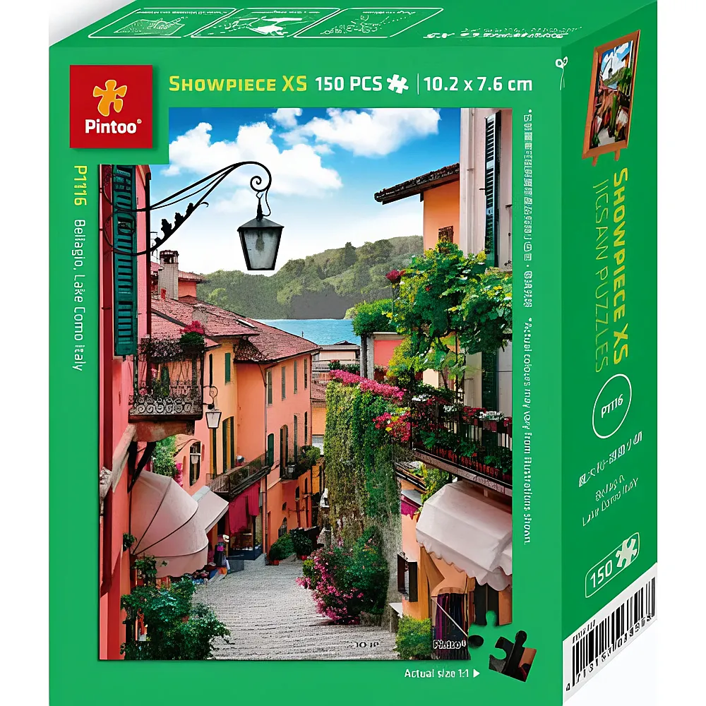 Pintoo Puzzle Plastic Puzzle - Bellagio, Lake Como, Italy 150Teile