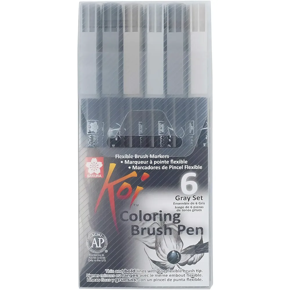 Sakura Koi Farbpinsel-Set - 6 Teile