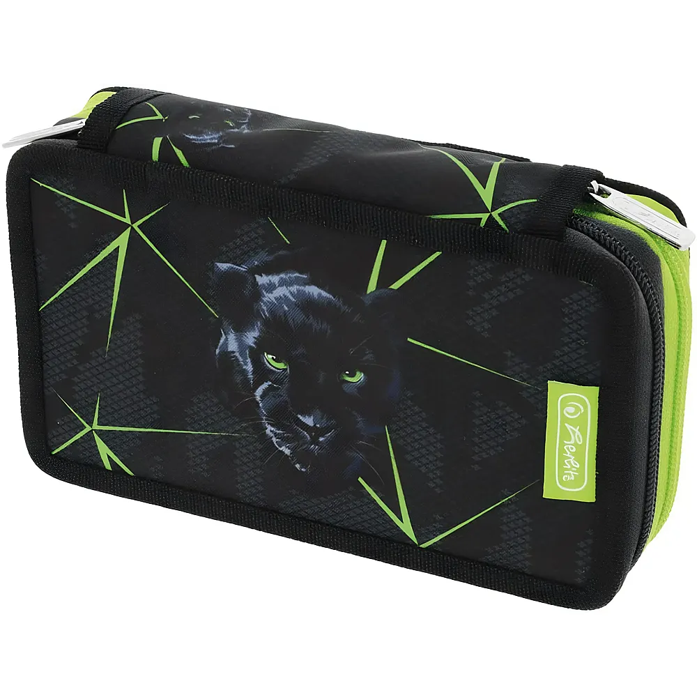 Herlitz Etui mit 2 F�chern, gef�llt