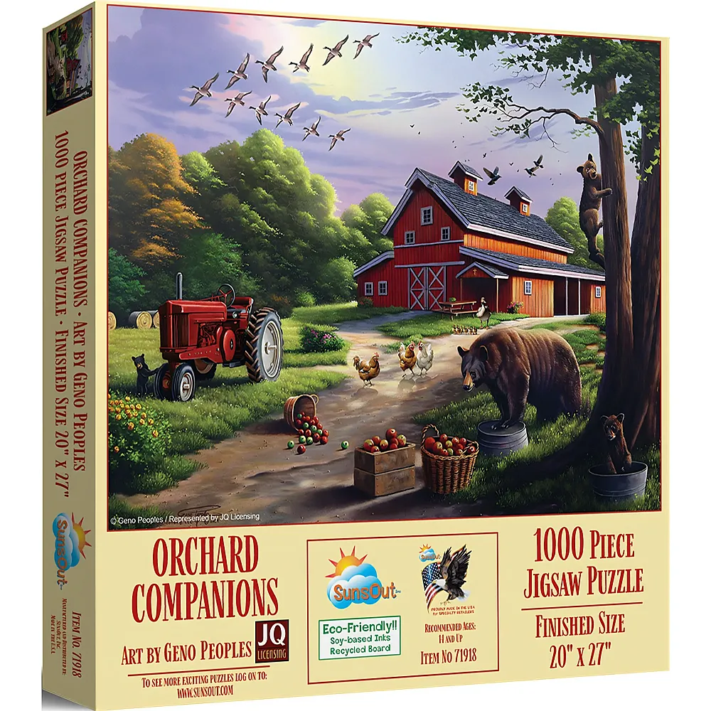 SunsOut Puzzle Geno Peoples Gef�hrten im Obstgarten - 1000 Teile