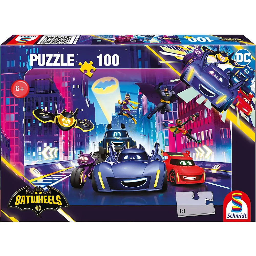 Schmidt Puzzle Batman Turbogeladene Action in Gotham City 100Teile