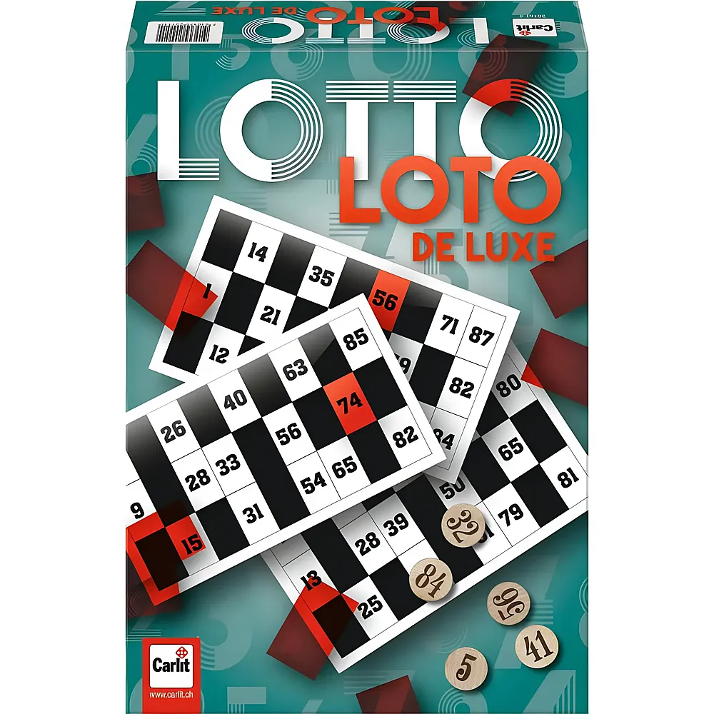 Carlit Spiele Zahlenlotto de Luxe DE,FR,IT | Legespiele
