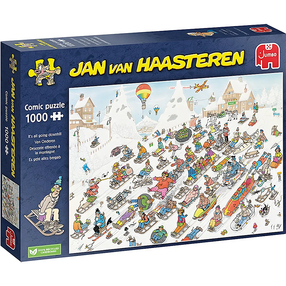 Jumbo Puzzle Jan van Haasteren Es geht alles bergab 1000Teile