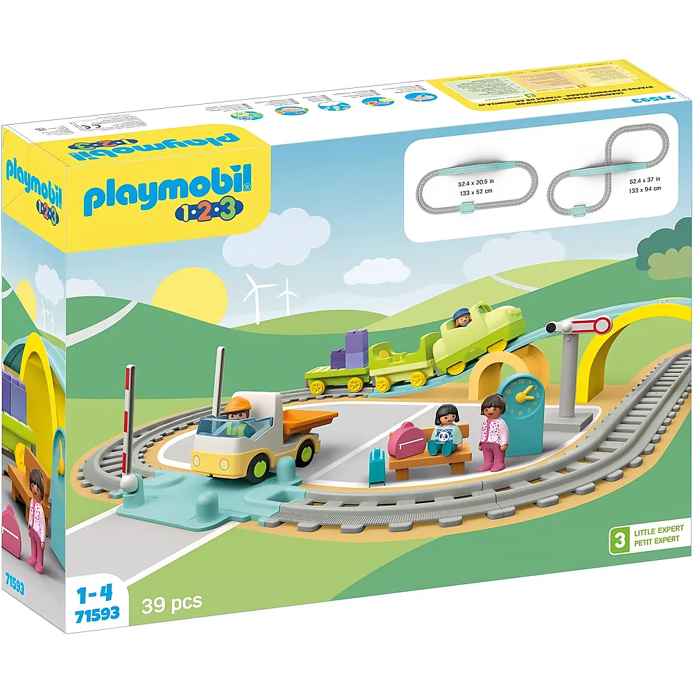 PLAYMOBIL 1.2.3 Groe Eisenbahn 71593