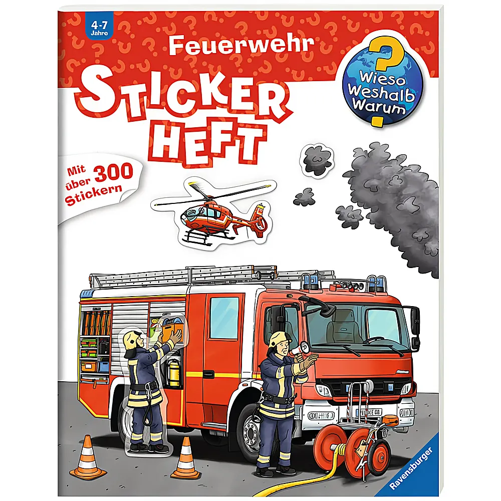 Ravensburger Wieso Weshalb Warum Stickerheft Feuerwehr