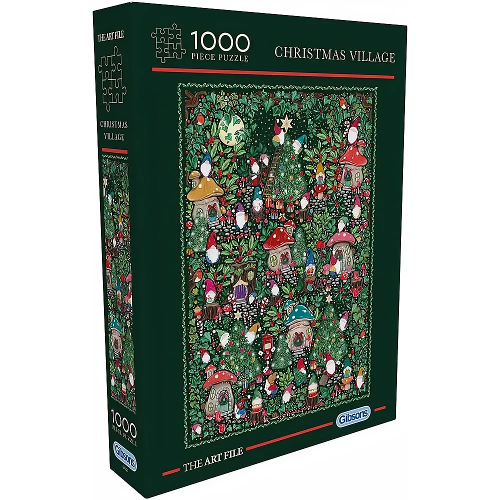 Gibsons Puzzle The Art File Christmas Village - 1000 Teile