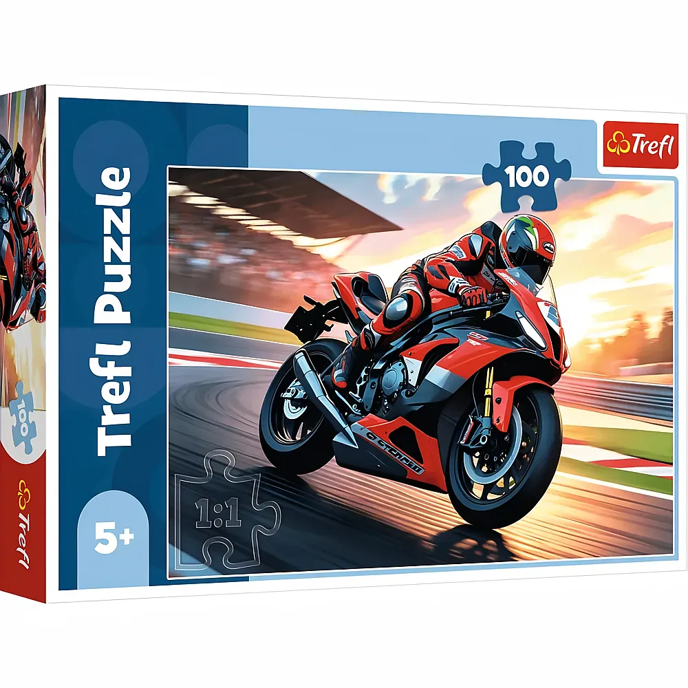 Trefl Puzzle Schnelles Motorrad - 100 Teile