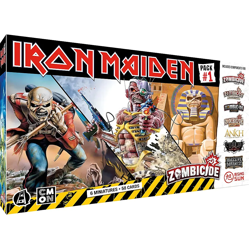 Asmodee Cmon Zombicide: Iron Maiden Pack 1  Gesellschaftsspiele  Brettspiele  Figurenspiele  Kooperationsspiele ab 14 Jahren  1 bis 6 Spieler FR
