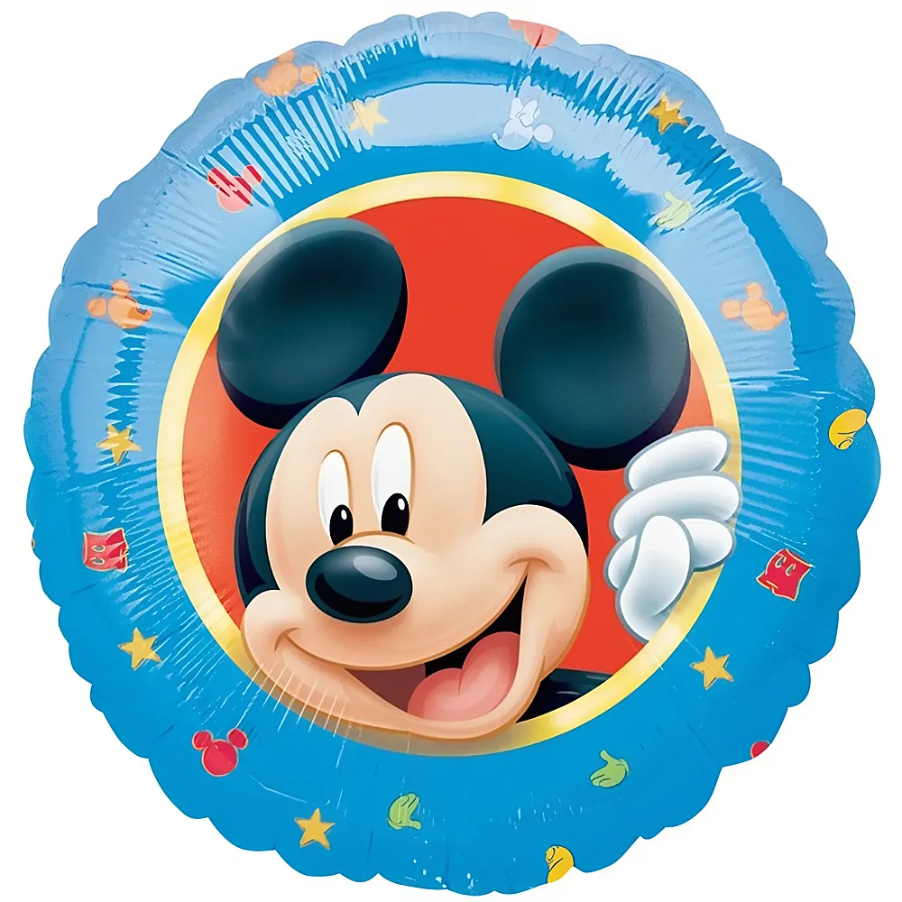 Amscan Mickey Mouse Folienballon Blau 45cm | Kindergeburtstag