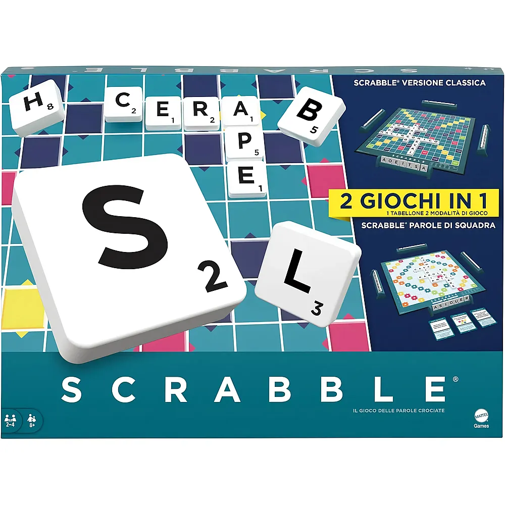 Mattel Games Scrabble 2 Giochi in 1 IT