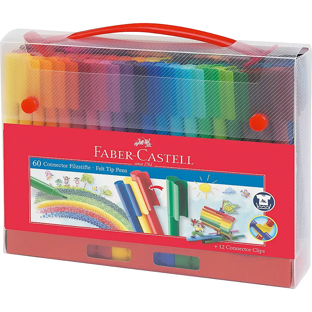 Faber-Castell Filzstift Connector 60Teile