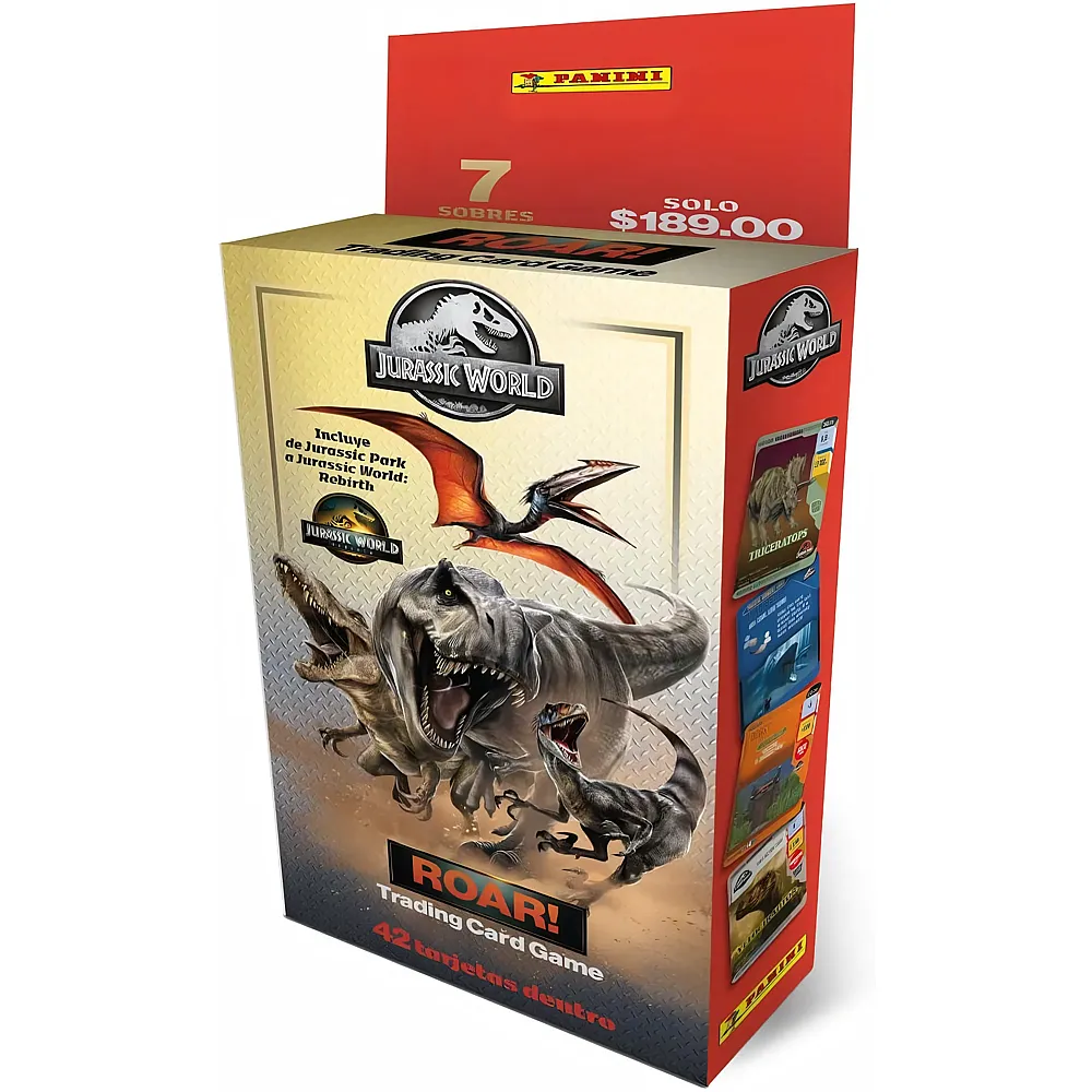 Panini Jurassic World 4 Trading Cards Game Blister 3 H�llen