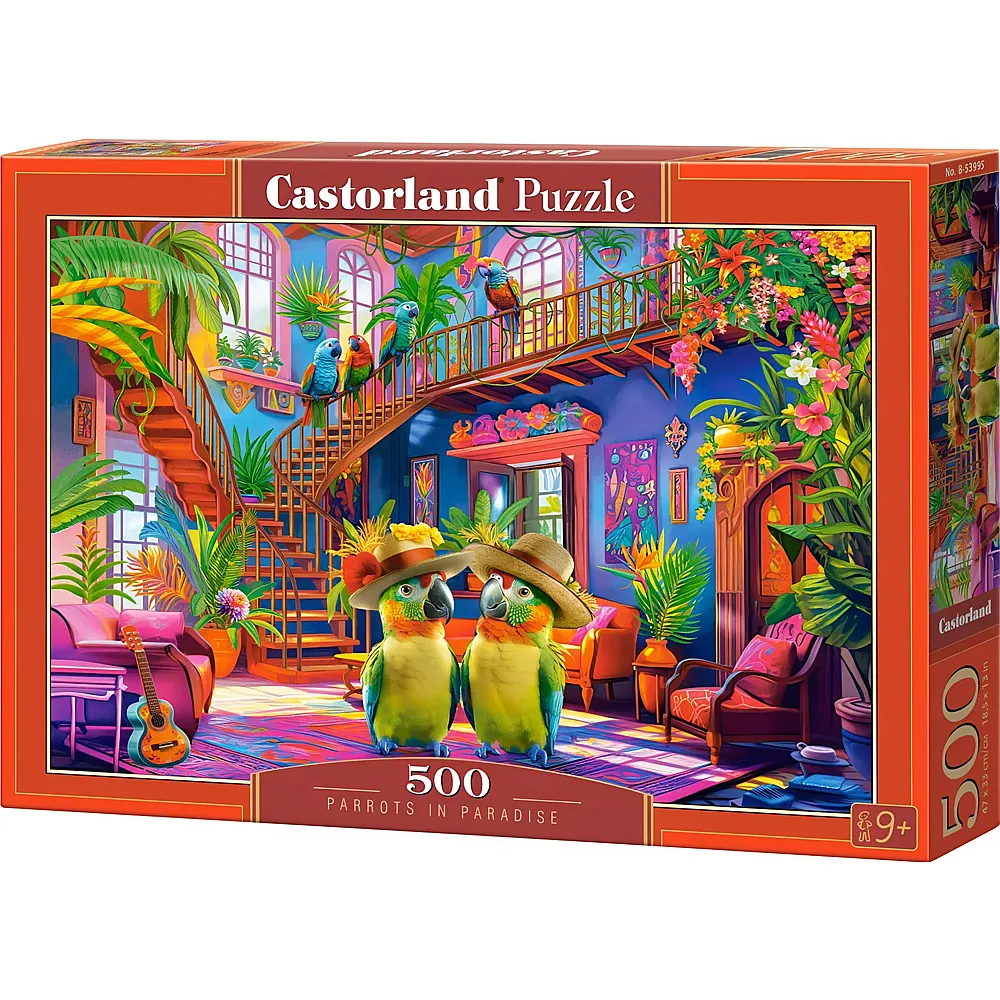 Castorland Puzzle Papageien im Paradies 500Teile