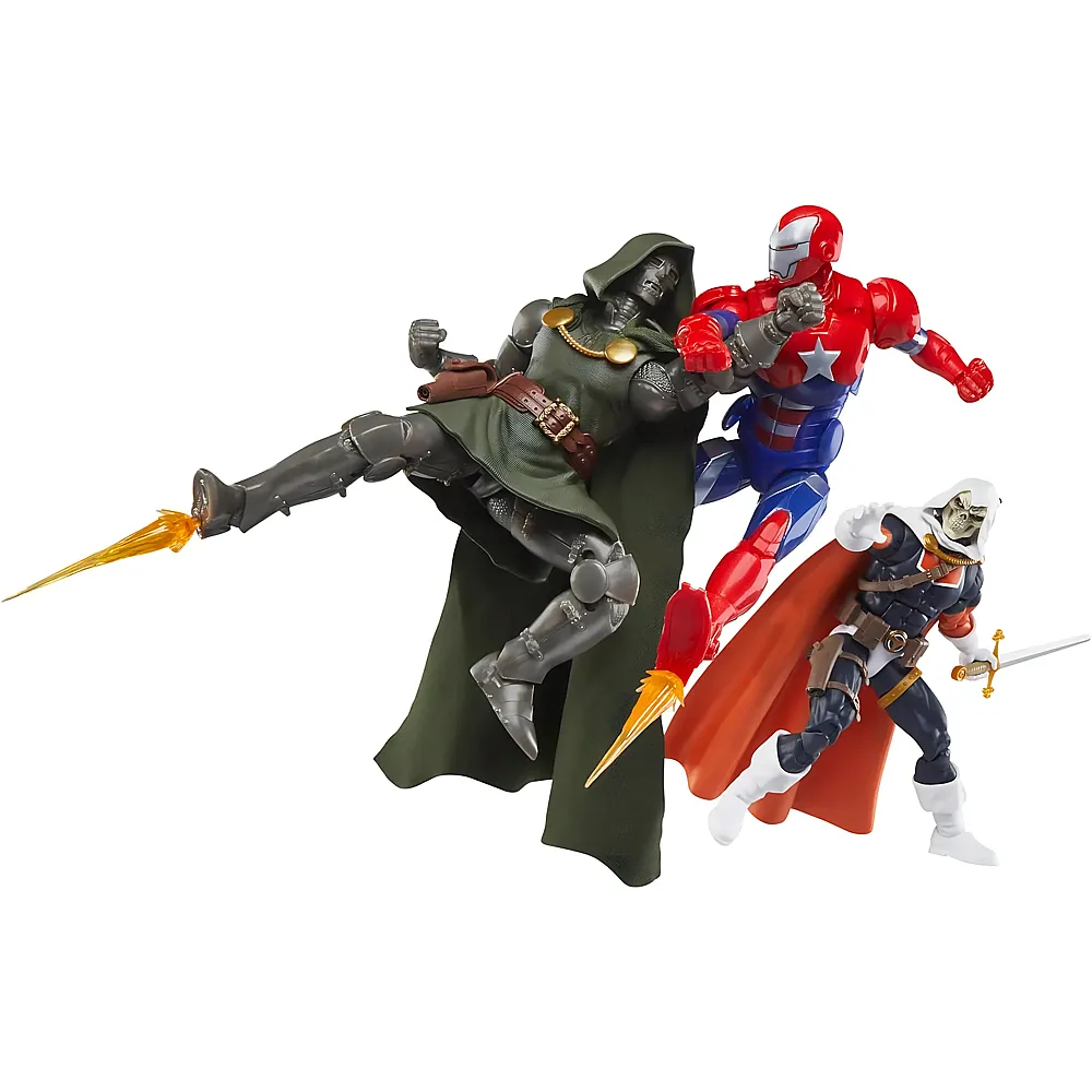Hasbro Marvel Legends 3er Pack The Cabal Taskmaster, Iron Patroit & Doctor Doom - 15 cm