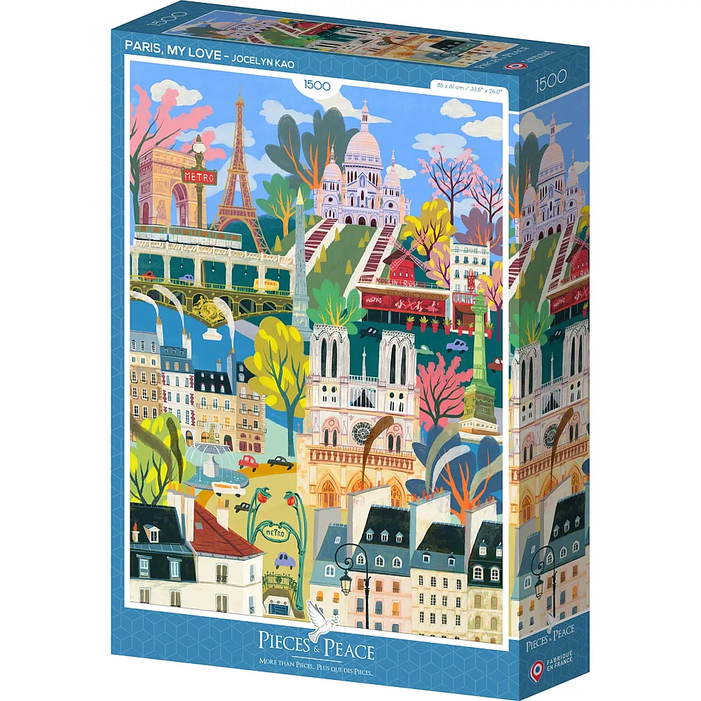 Pieces & Peace Puzzle Jocelyn Kao Paris, meine Liebe 1500Teile