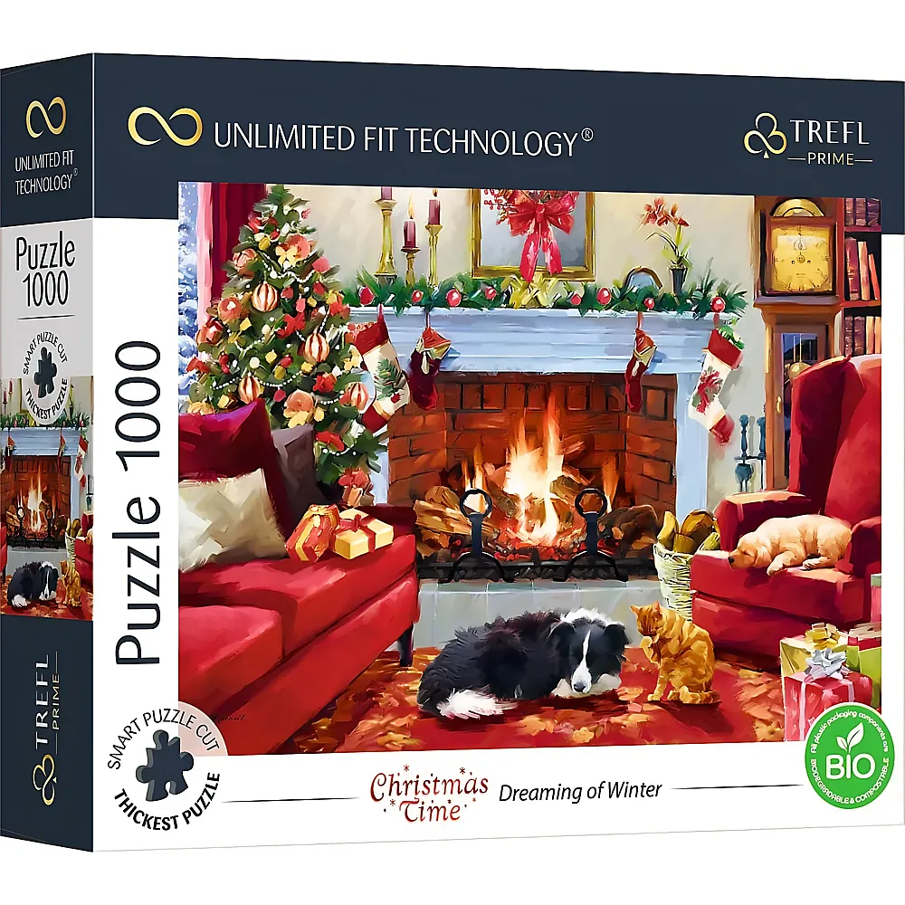 Trefl Puzzle Christmas Time: Tr�umen vom Winter 1000Teile