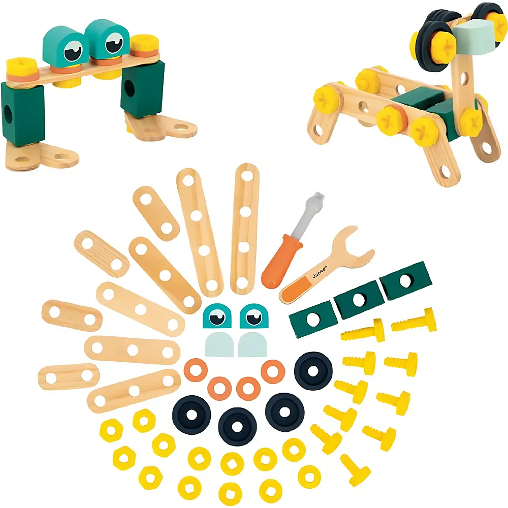 Janod Zubeh�rset Brico'Kids - 50 Teile - Technische Baus�tze