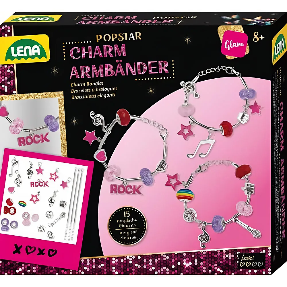 Lena 3 Charm Armb�nder Popstar