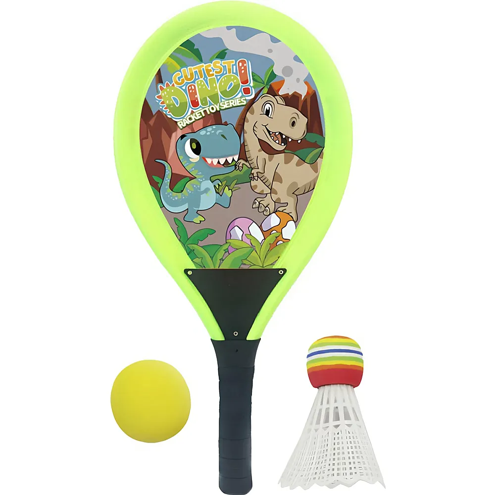 Sombo Tennis-Schl�ger-Set gr�n 2 Schl�ger mit 1 Ball und