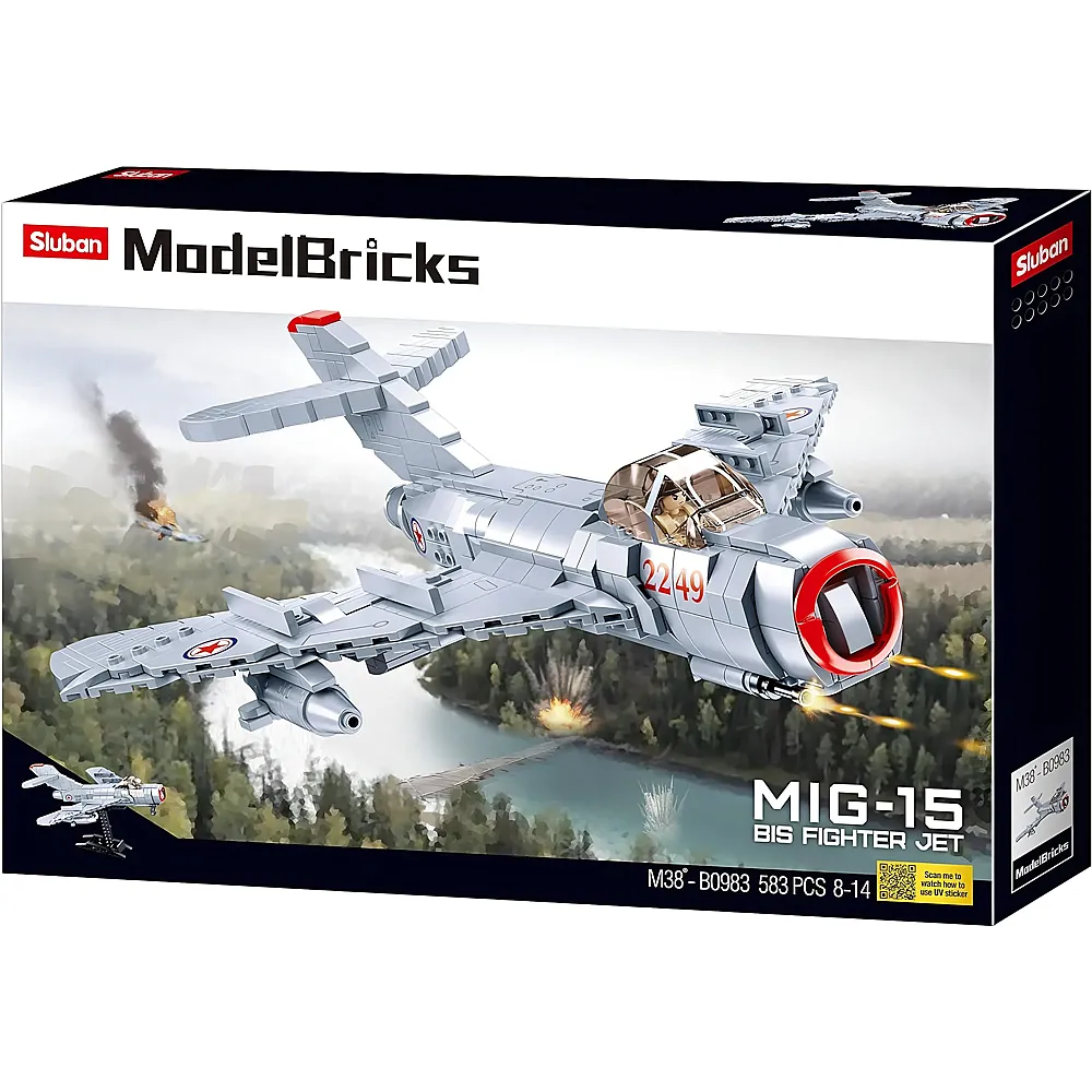 Sluban ModelBricks Sowjetischer MIG-15 D�senj�ger - 583 Teile