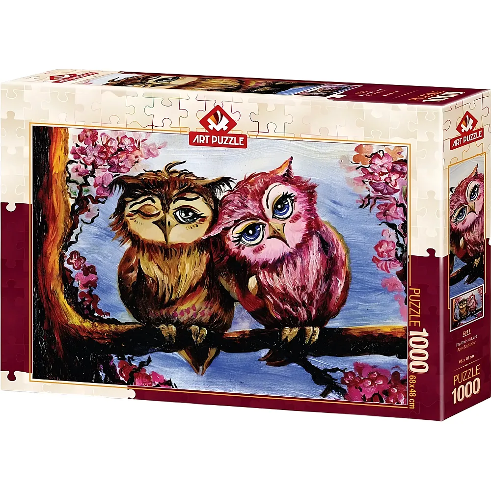 Art Puzzle Verliebte Eulen - 1000 Teile