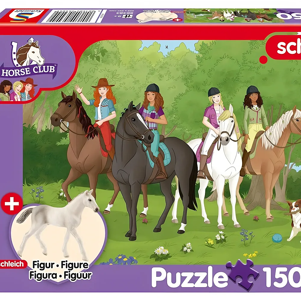 Schmidt Puzzle Schleich Horse Club Holstein Fohlen inkl. Figur 150Teile