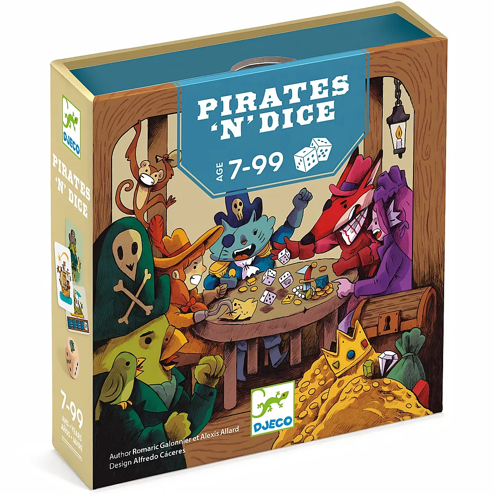Djeco Spiele Pirates 'n' Dice - Mehrsprachig