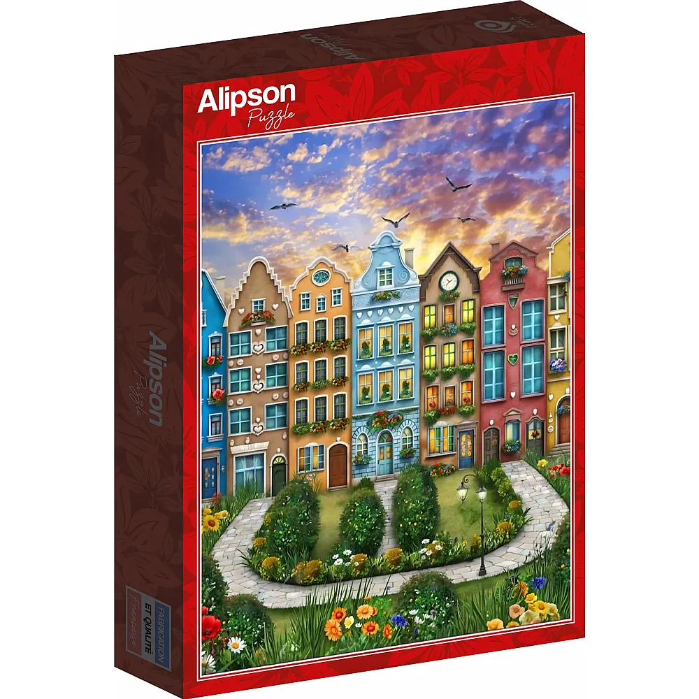 Alipson Puzzle Das Dorf Regenbogen - 1000 Teile
