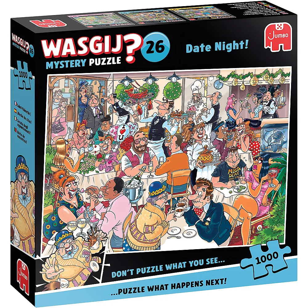 Jumbo Puzzle WASGIJ Mystery Date Night 1000Teile
