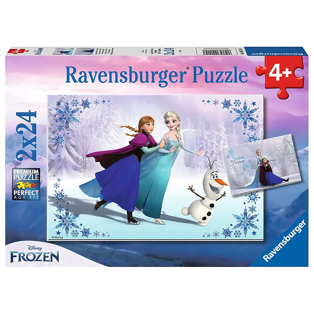 Ravensburger Puzzle Disney Frozen Disney Eisknigin 2x24