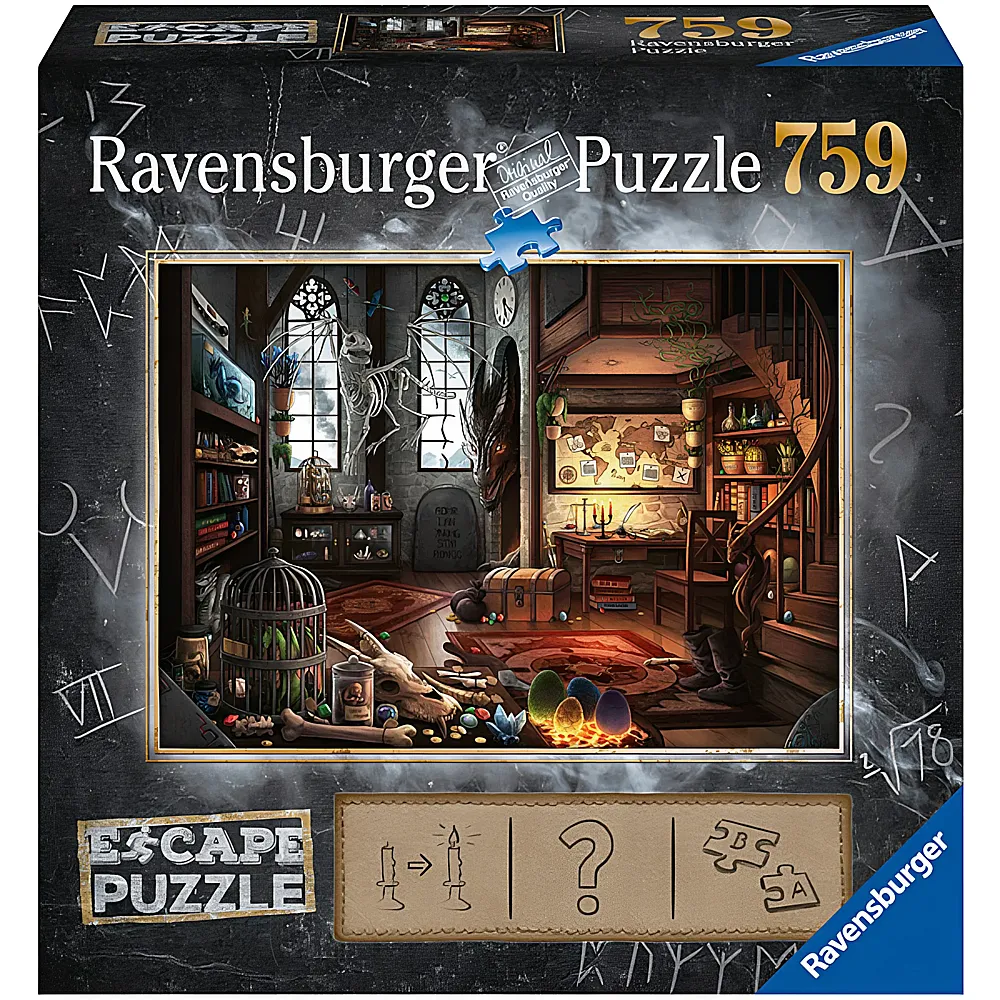 Ravensburger Puzzle Escape Dragon Laboratory 759Teile