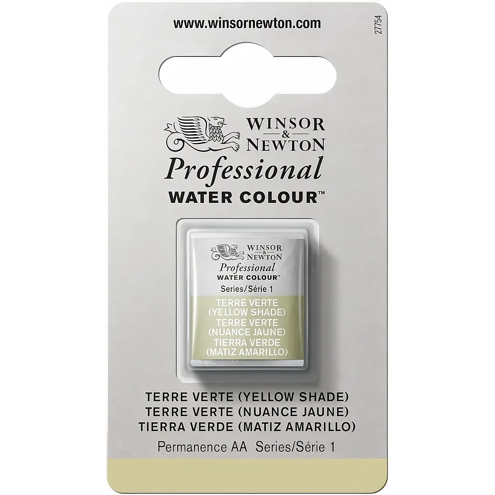 Winsor & Newton Professional Water Colour Acrylfarbe Gr�ne Erde Gelbton - 1/2 Napf | Farbe & Kreide