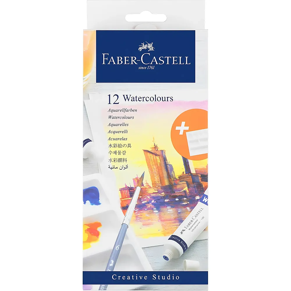 Faber-Castell Faber Castell Aquarellfarben Tuben 12Teile